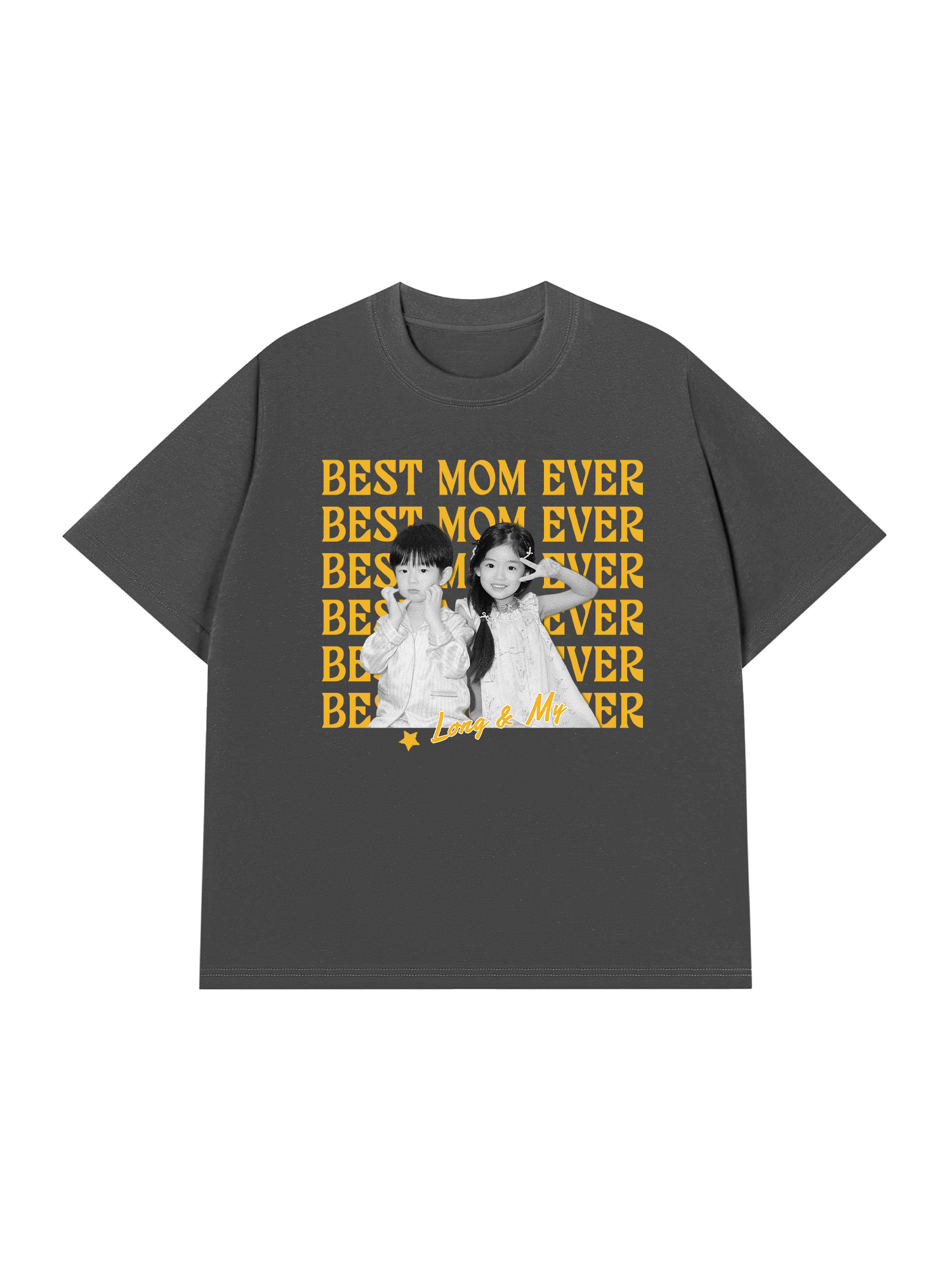 Áo Thun Custom Color Family Children Name Best Parent Ever