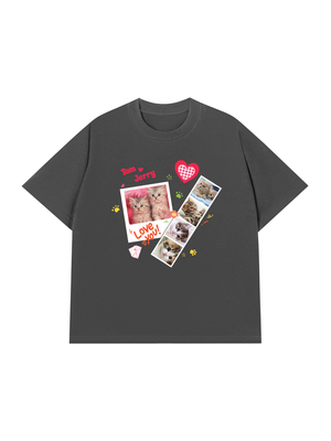 Áo Thun Custom Pets Cat Photobooth Frames