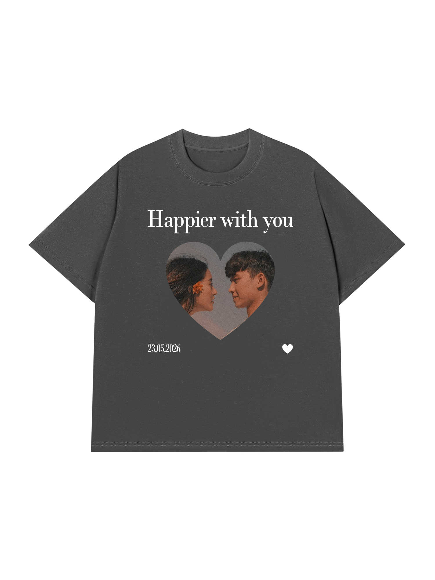 Áo Thun Custom Happier With You