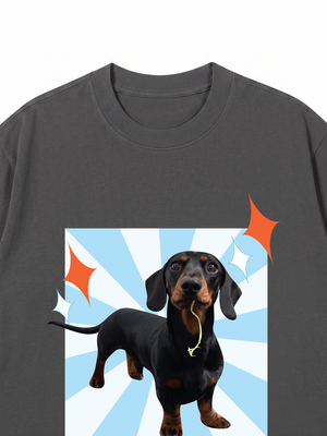 Áo Thun Custom Pet Glimmering Radial Square