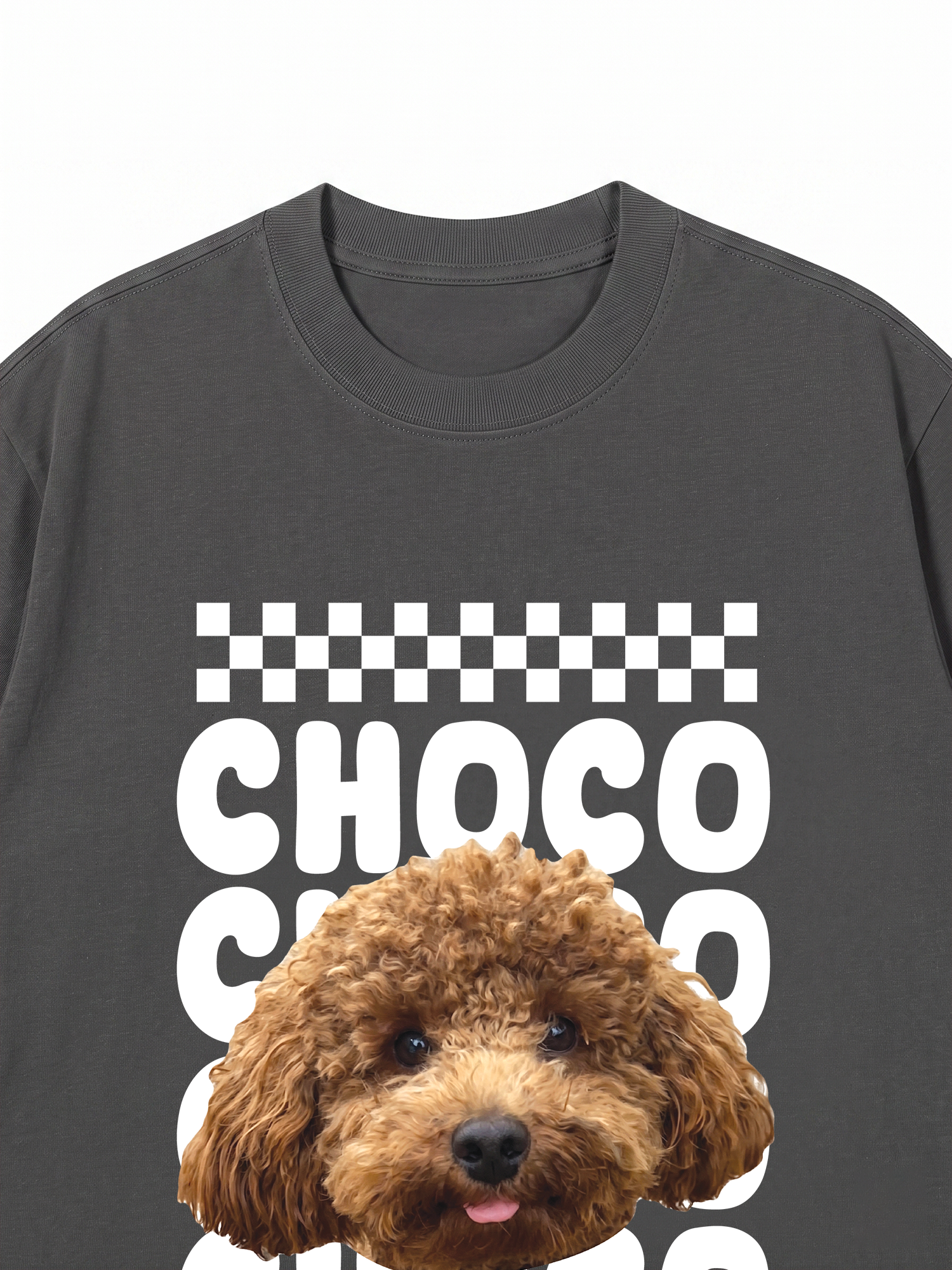 Áo Thun Custom Pet Groovy Checkered Pattern