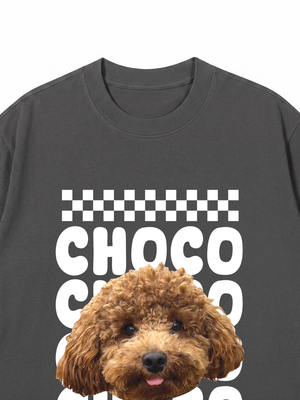 Áo Thun Custom Pet Groovy Checkered Pattern