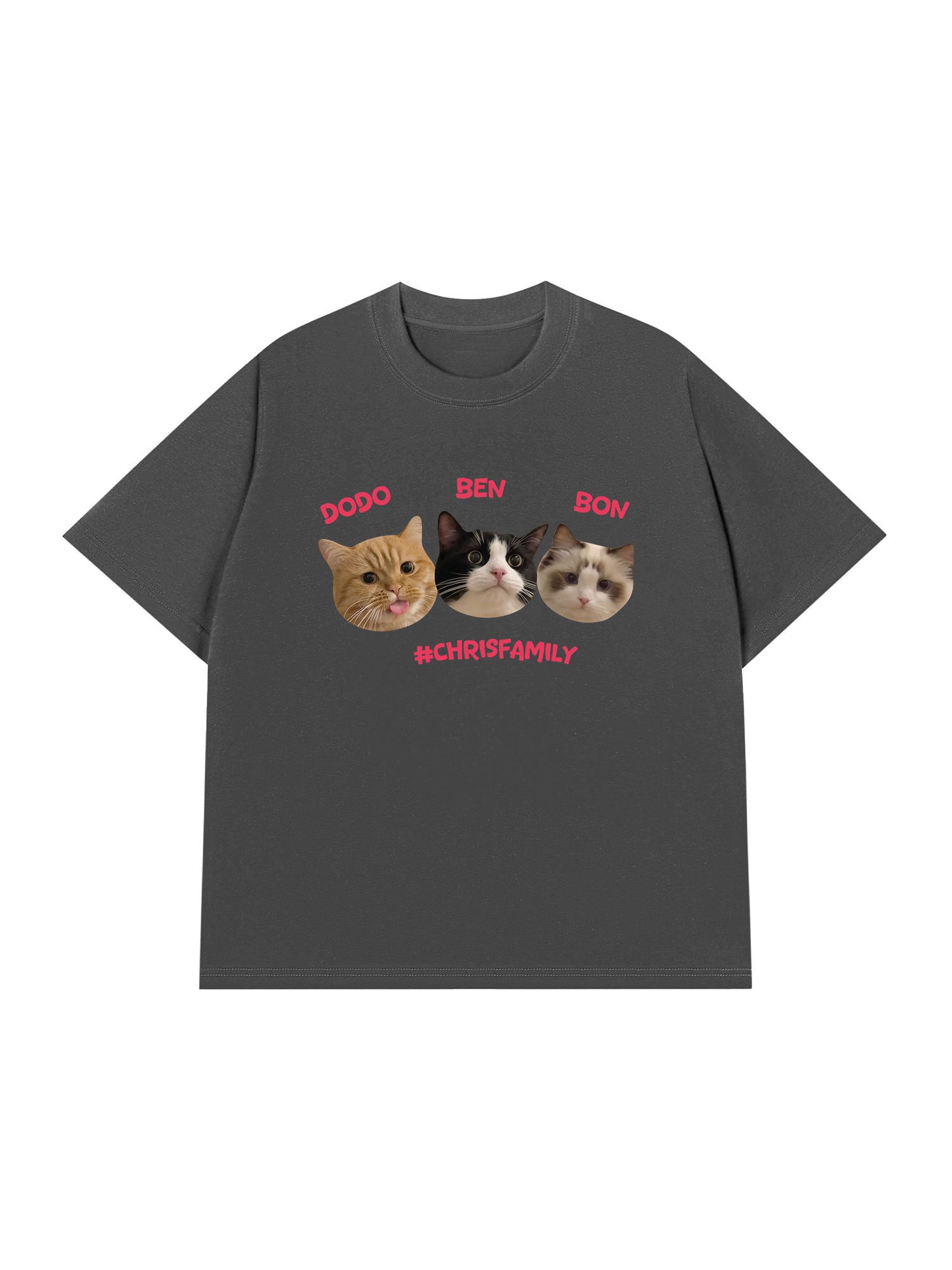 Áo Thun Custom Pet Chrisfamiy Cat