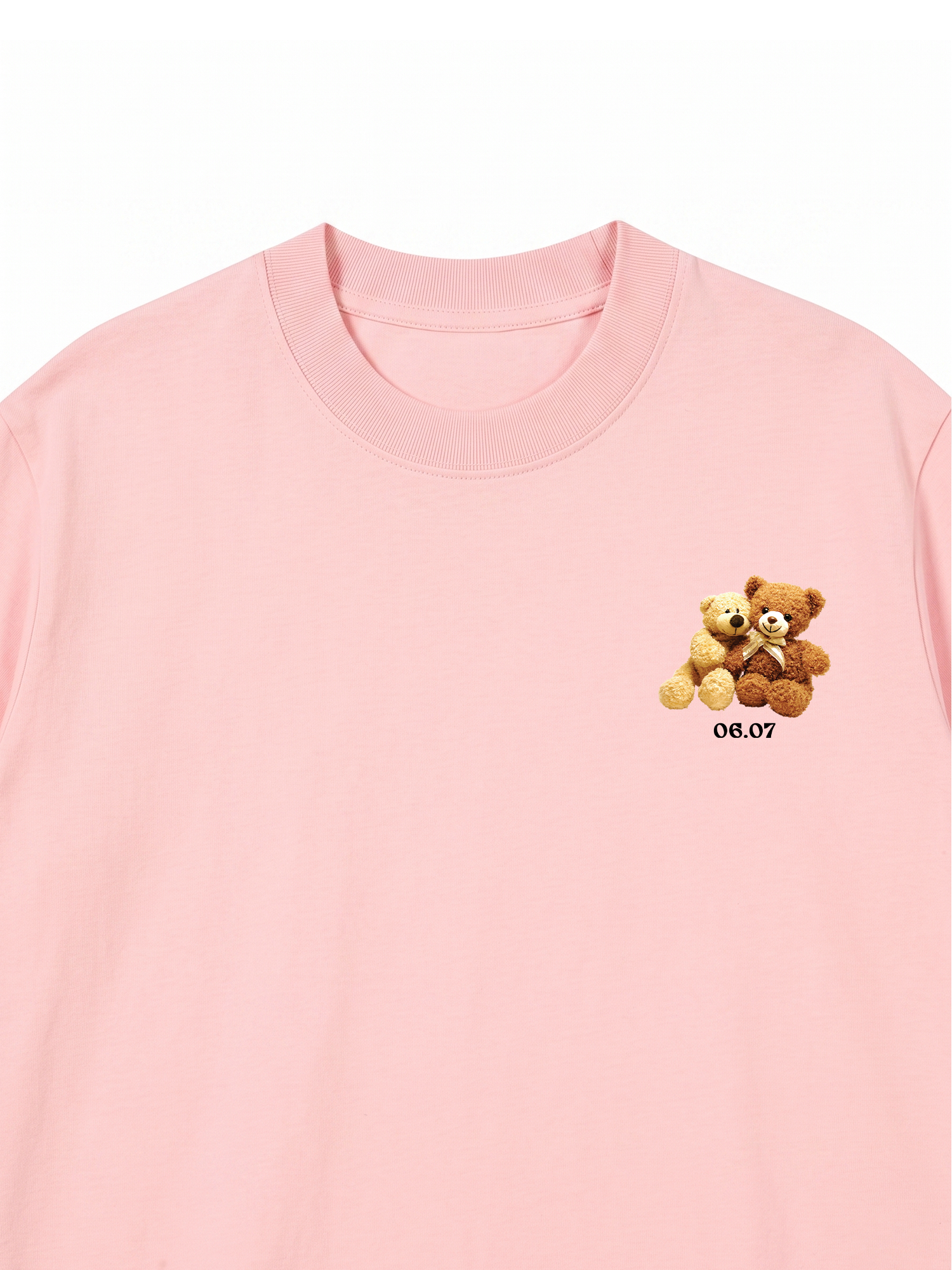 Áo Thun Custom Teddybears Couple Name and Date