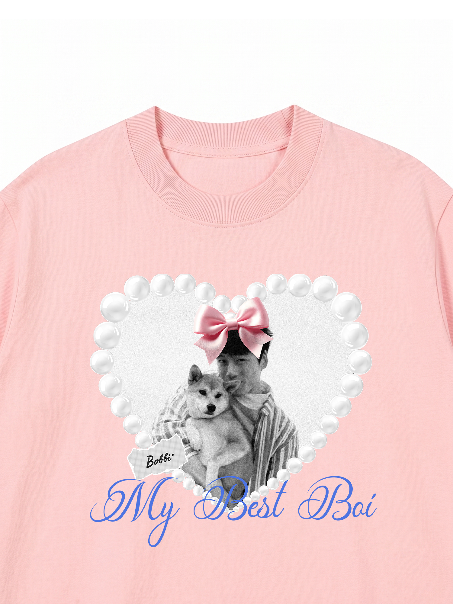 Áo Thun Custom Pets Heart Pearl Shirt