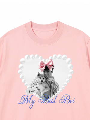 Áo Thun Custom Pets Heart Pearl Shirt