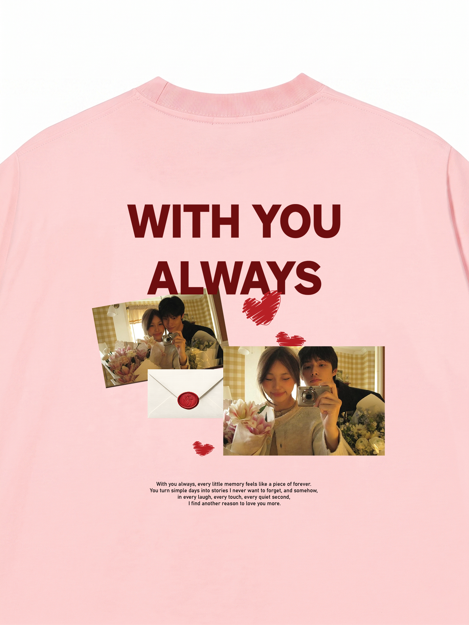 Áo Thun Custom Couple With You Always