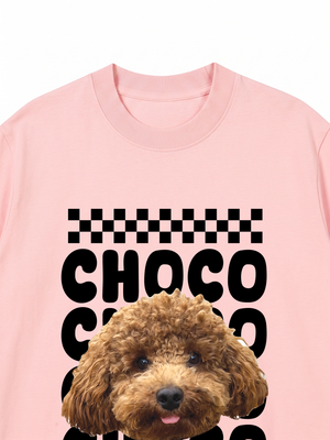 Áo Thun Custom Pet Groovy Checkered Pattern