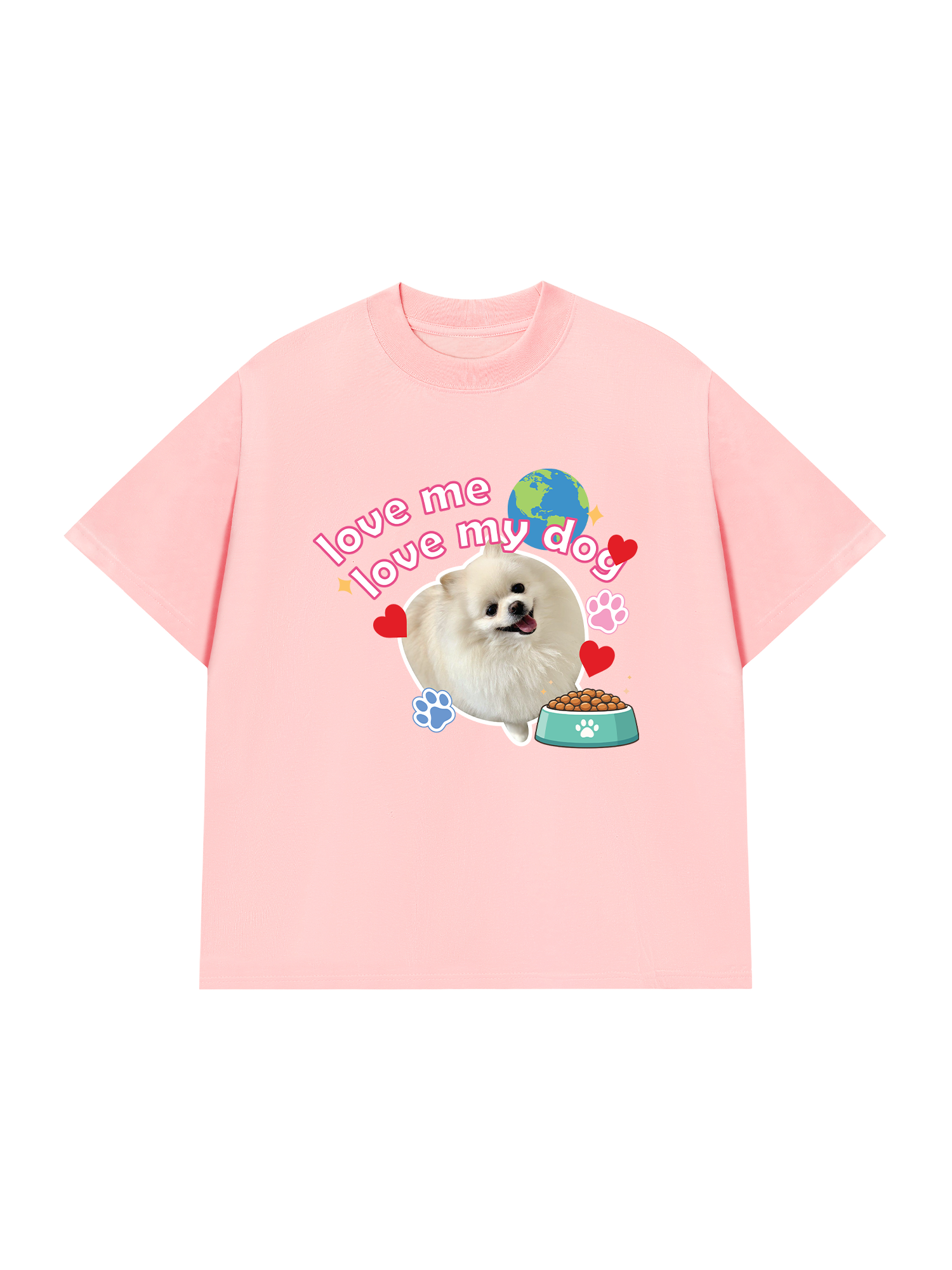 Áo Thun Custom Pet Love Me Love My Dog