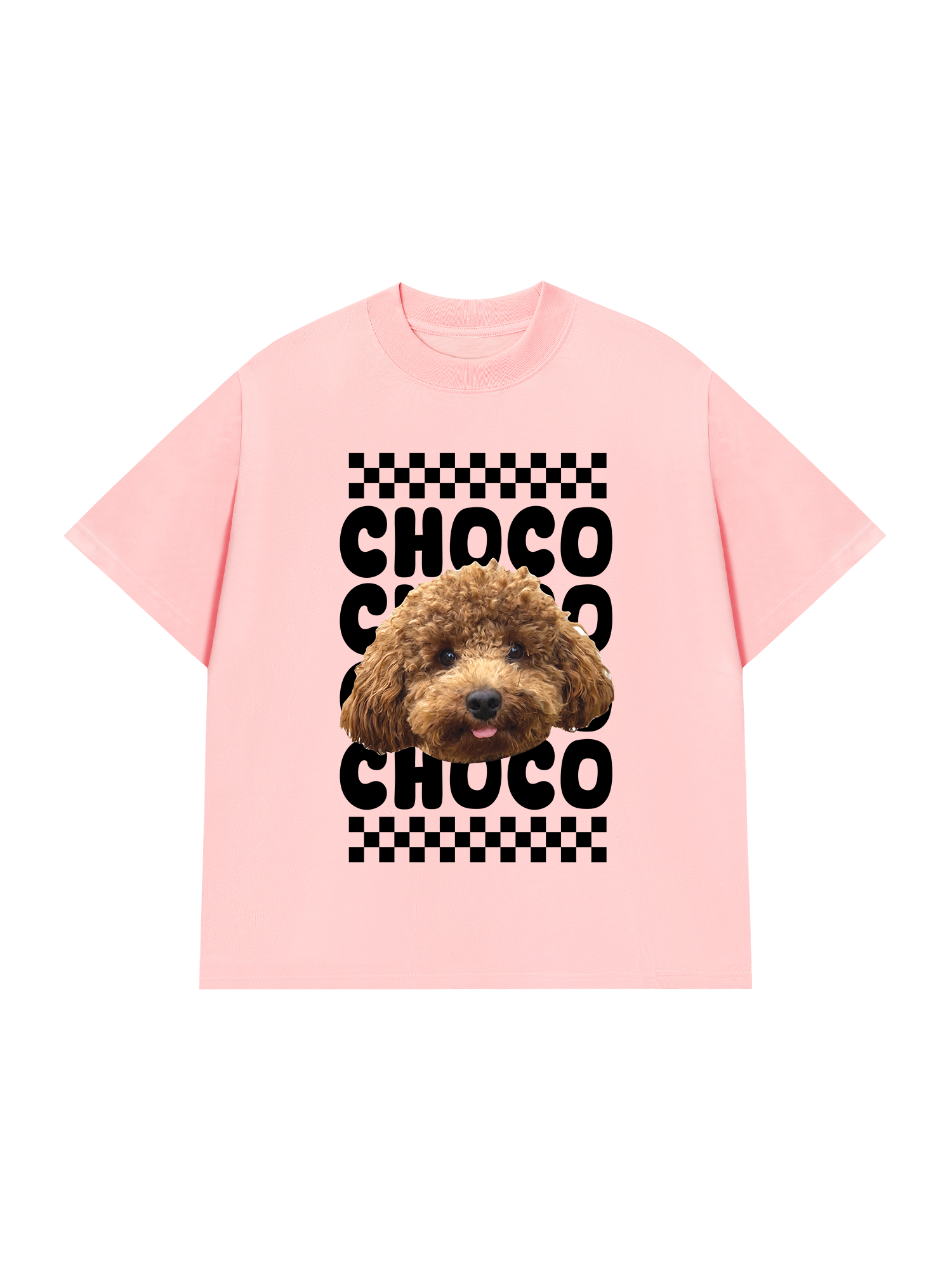 Áo Thun Custom Pet Groovy Checkered Pattern