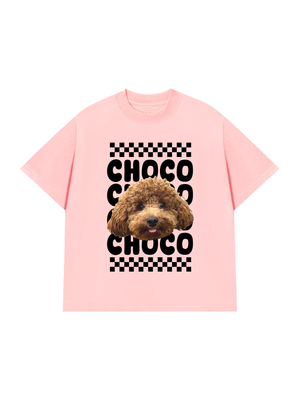 Áo Thun Custom Pet Groovy Checkered Pattern