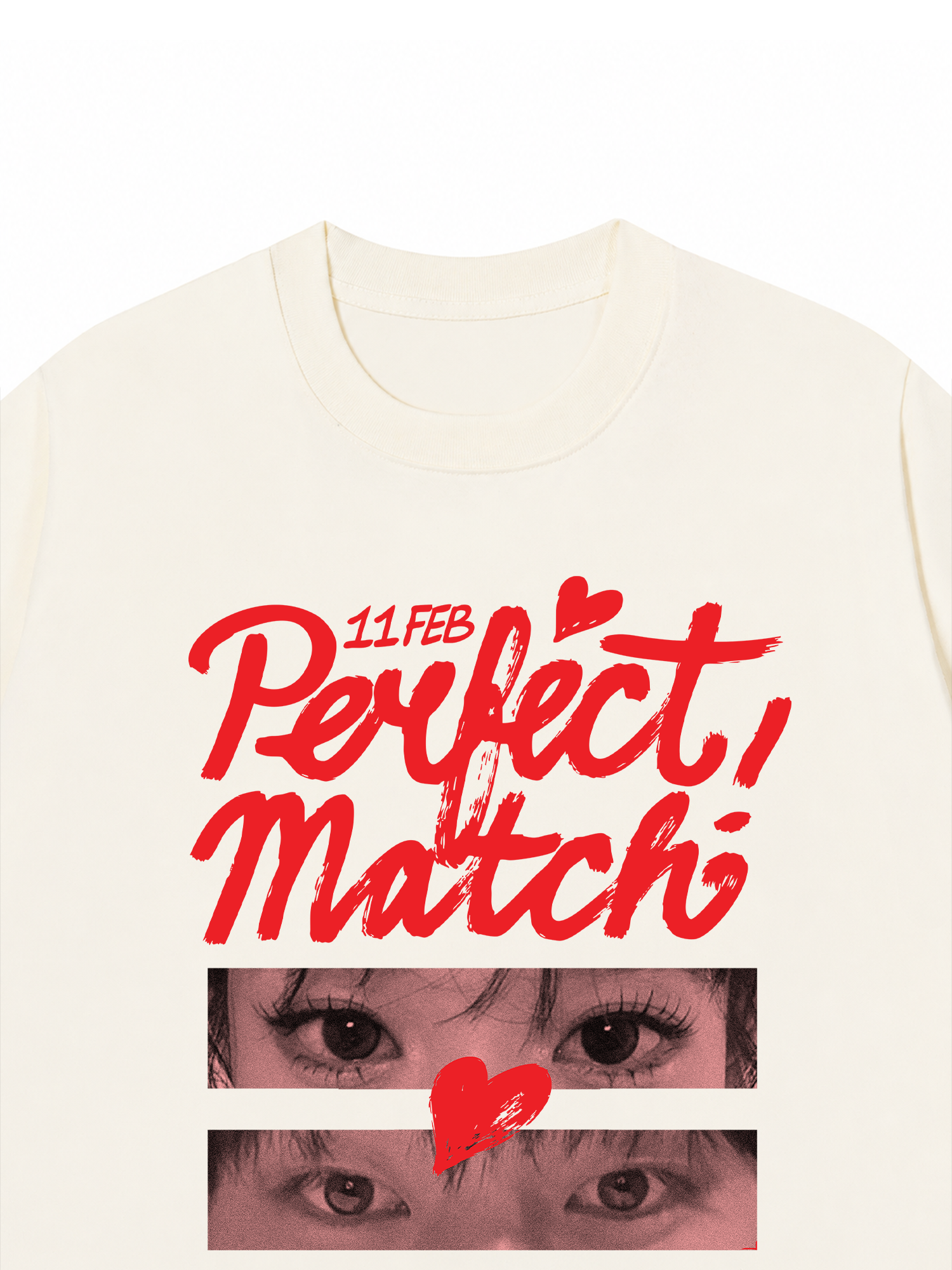 Áo Thun Couple Eyes Perfect Match