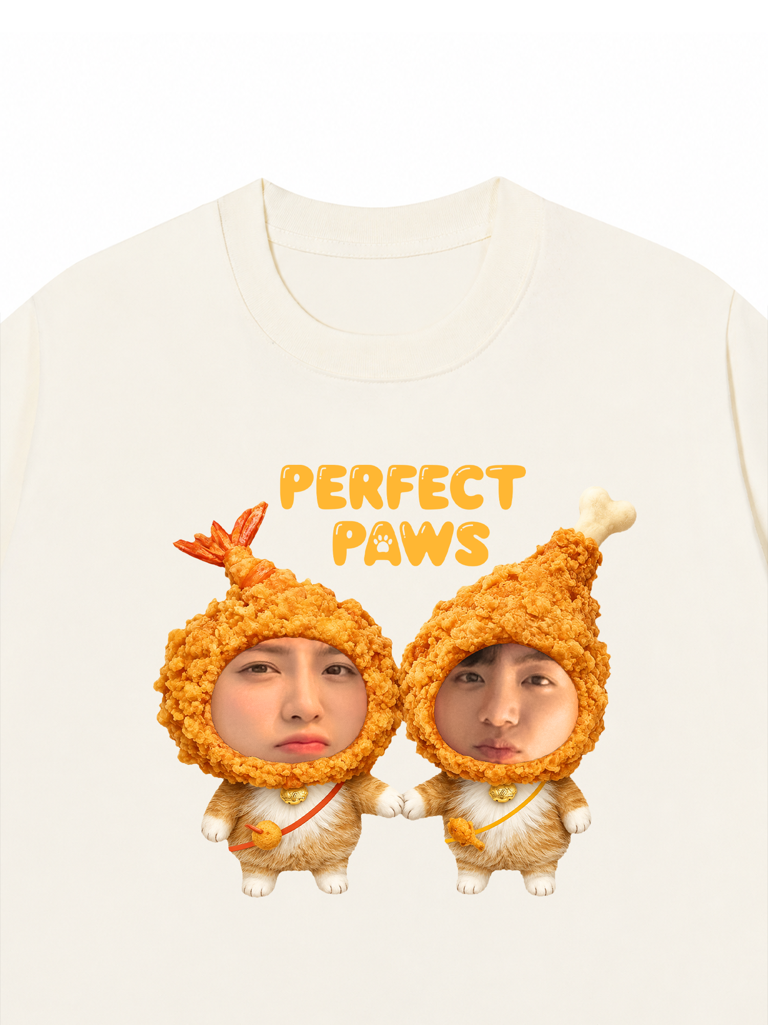 Áo Thun Custom Couple Purrfect Paws