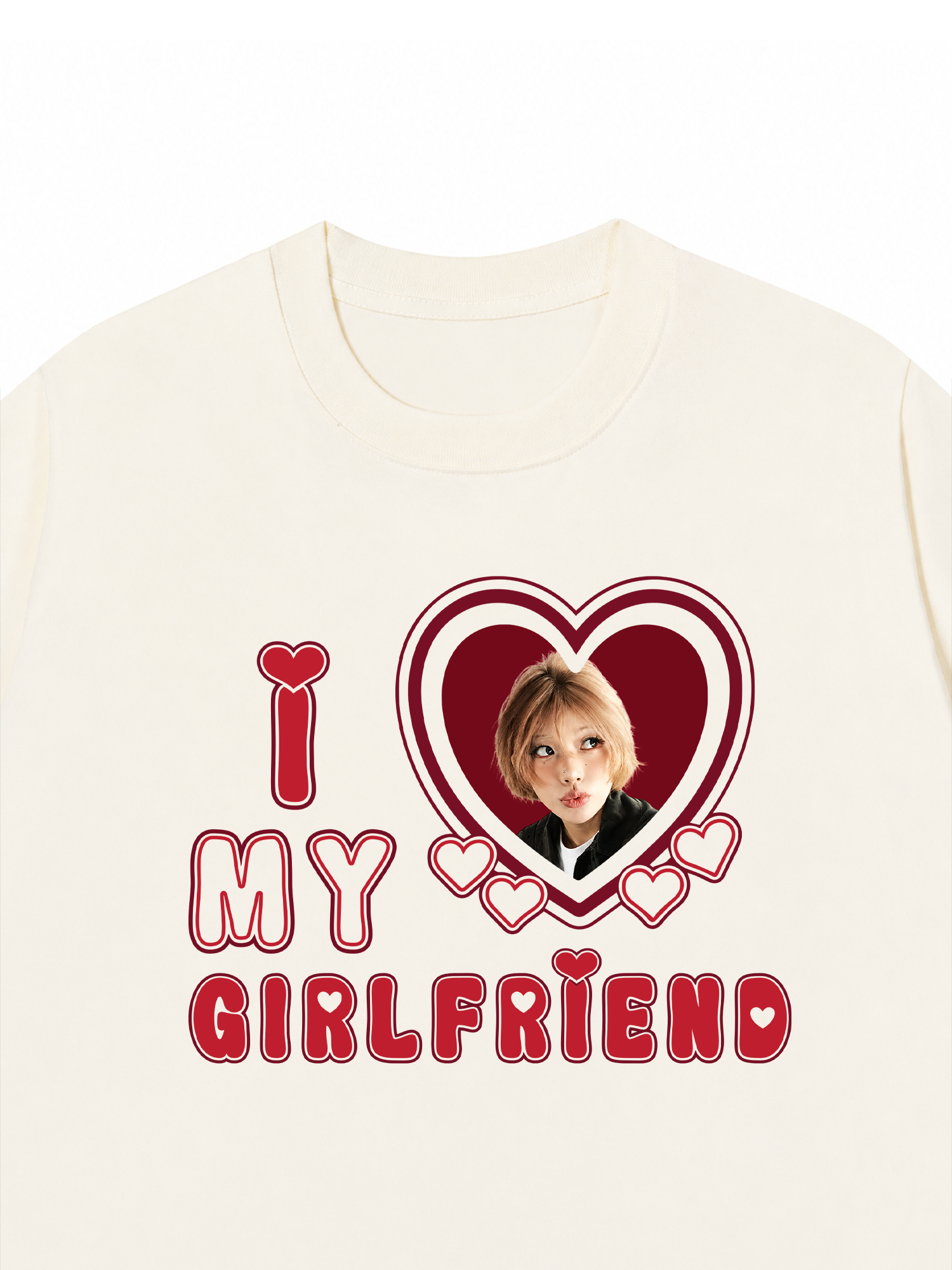 Áo Thun Custom Couple I Love My Boyfriend, Girlfriend