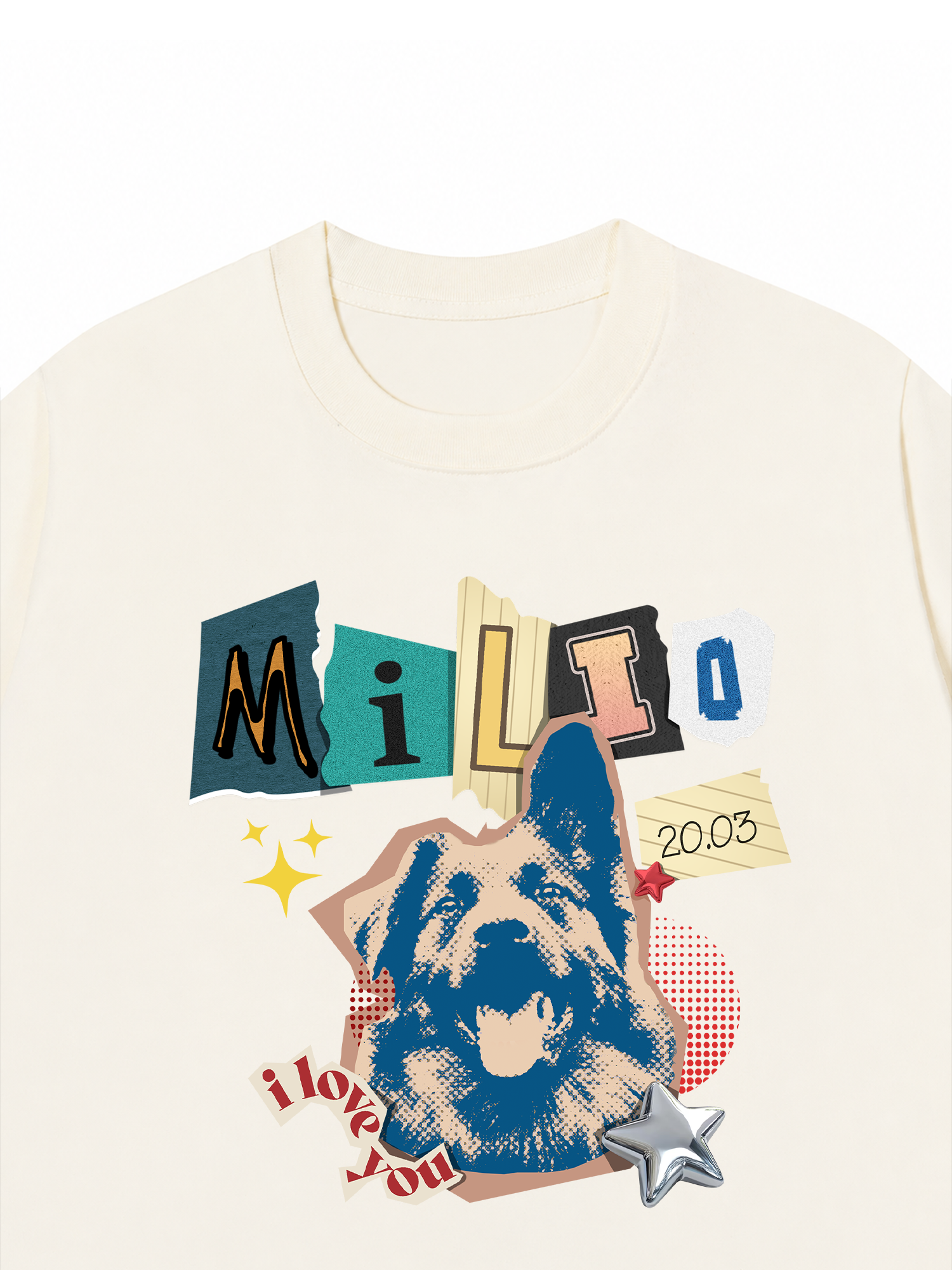 Áo Thun Custom Pet's name and birthday