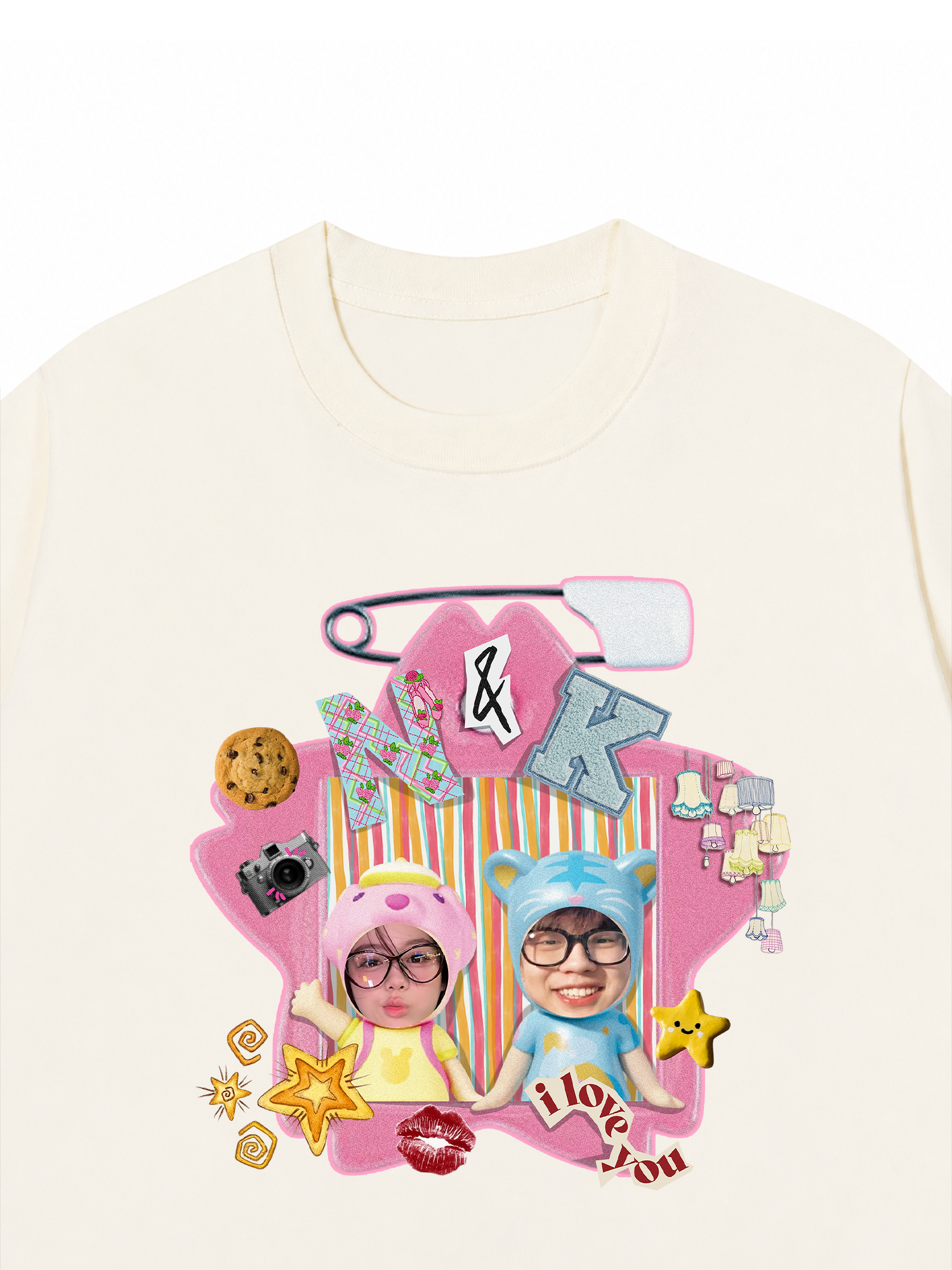 Áo Thun Custom Couple Cute Star