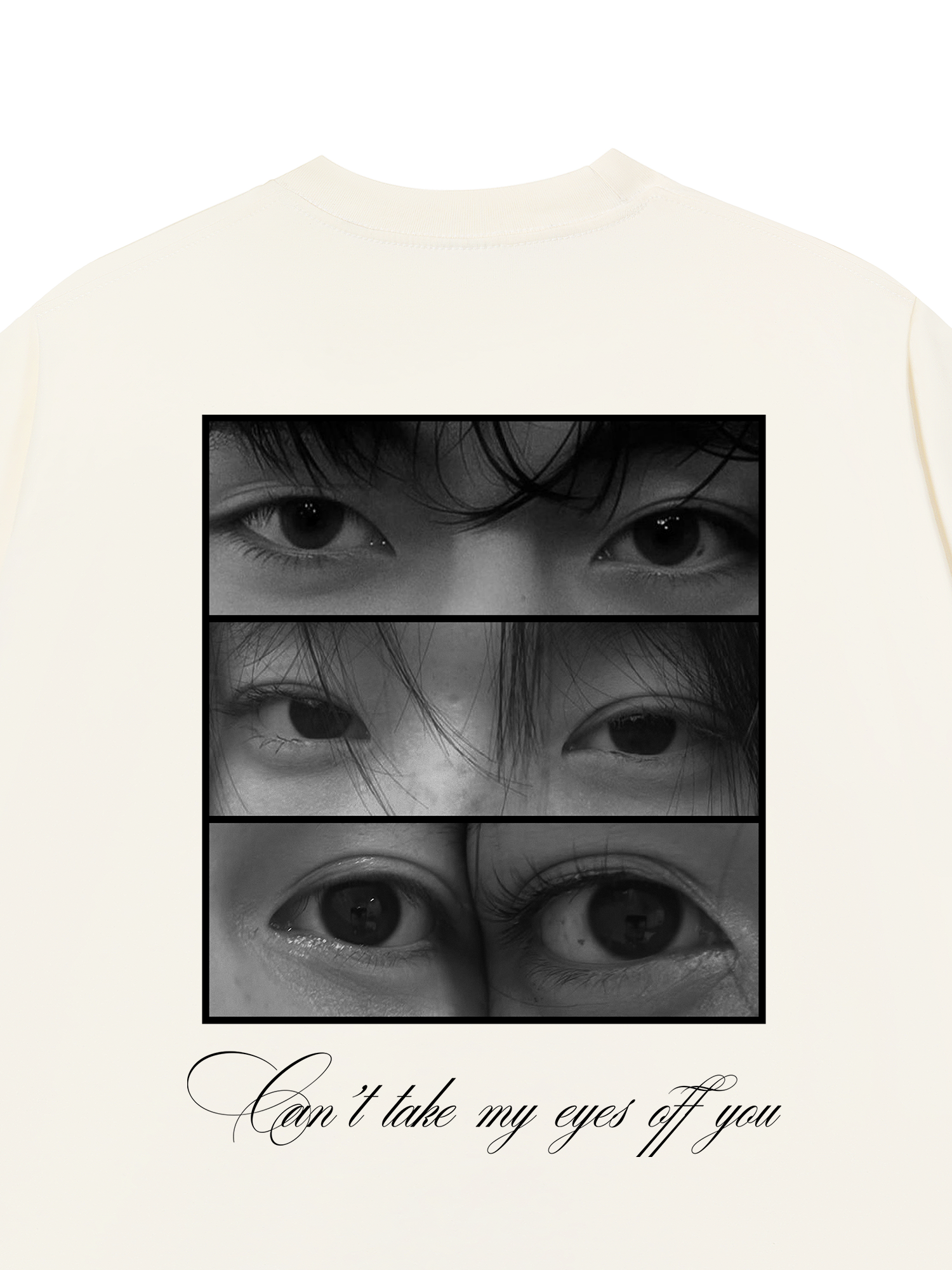 Áo Thun Custom Eyes Couple Photo
