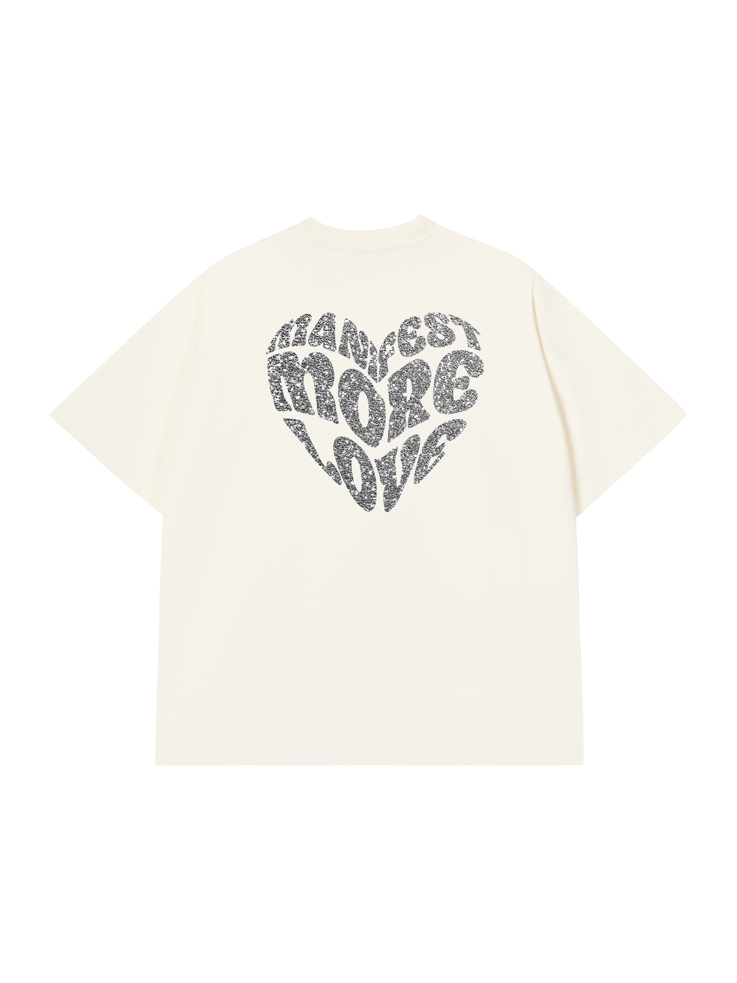 Áo Thun Silver glitter Custom Heart Custom Couple Name
