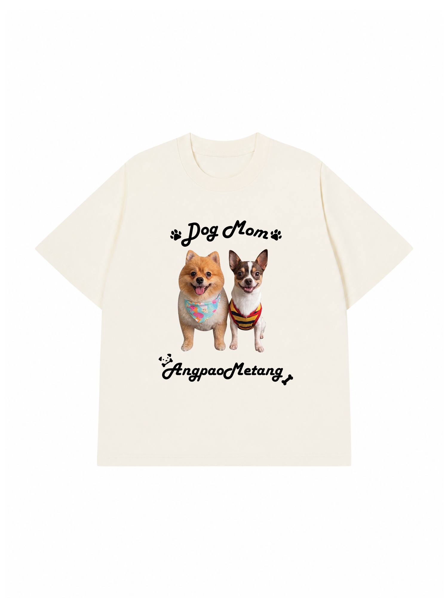 Áo Thun Custom Pet Smiling Dog Besties