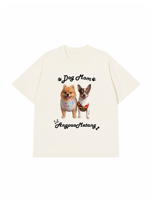 Áo Thun Custom Pet Smiling Dog Besties