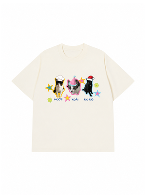 Áo Thun Custom Pet Cute Three Cats In Hats