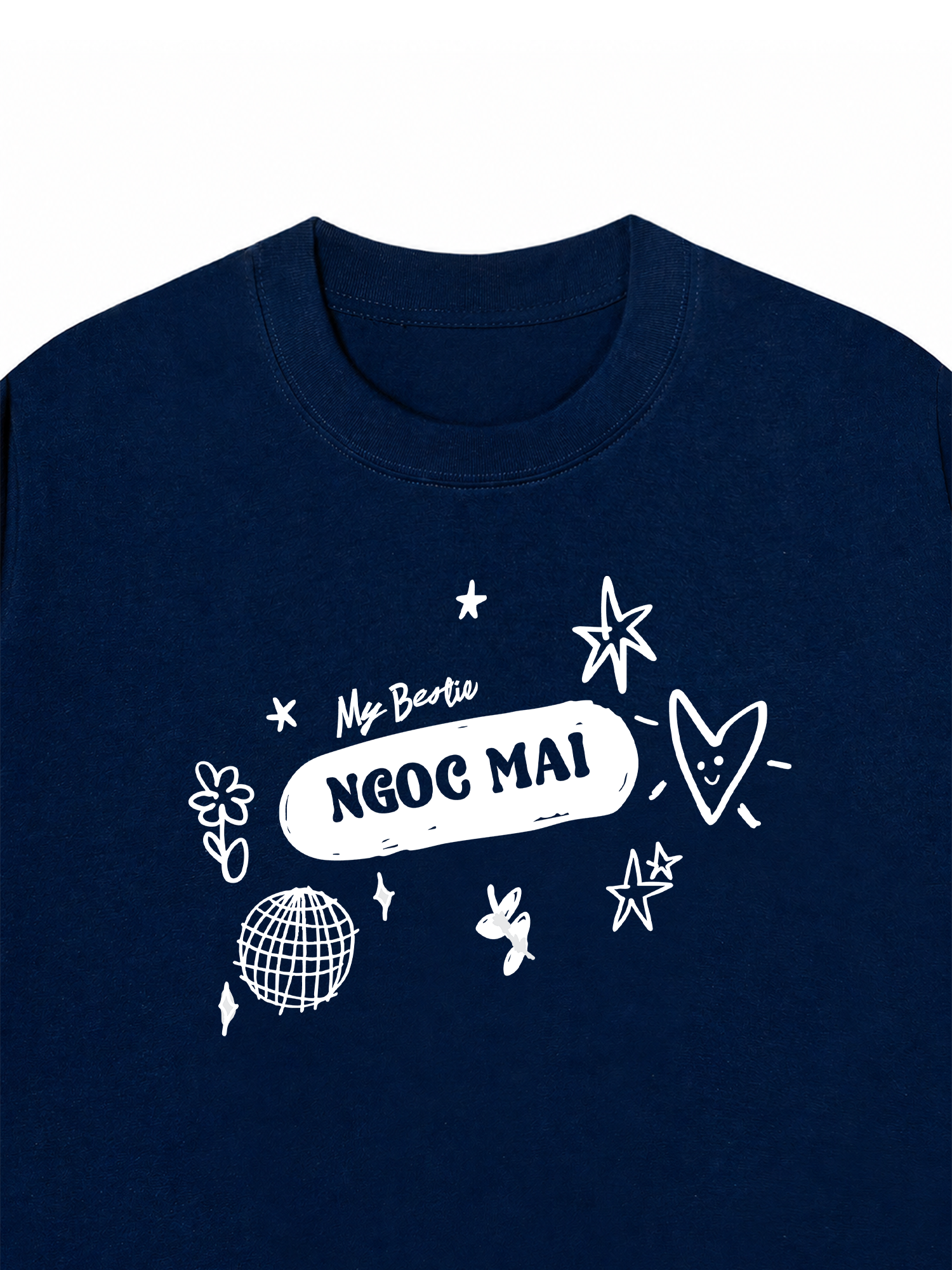 Áo Thun Custom Bestie Name