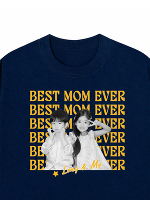 Áo Thun Custom Color Family Children Name Best Parent Ever