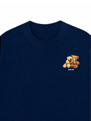 Áo Thun Custom Teddybears Couple Name and Date