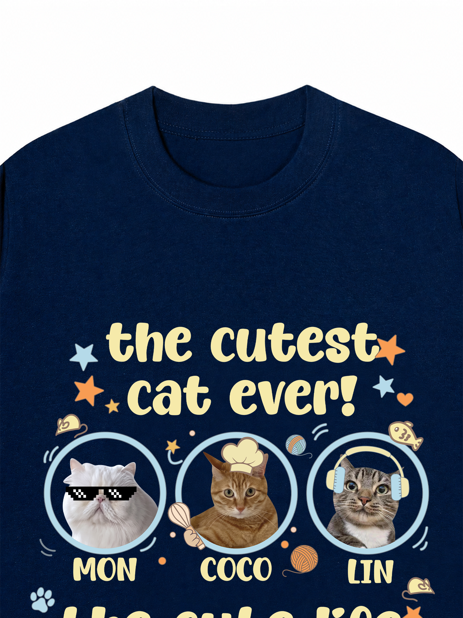 Áo Thun Custom Pet The Cutest Cat Ever