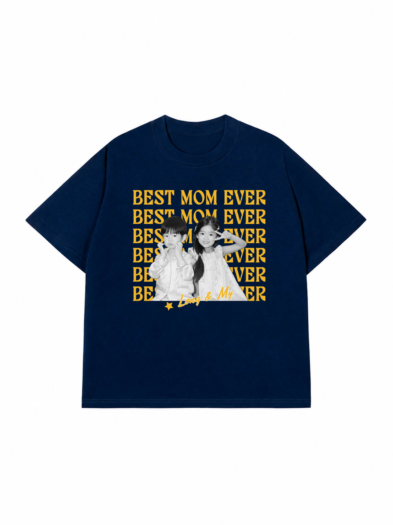 Áo Thun Custom Color Family Children Name Best Parent Ever