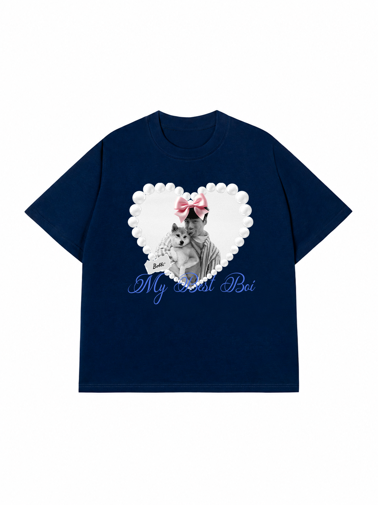 Áo Thun Custom Pets Heart Pearl Shirt