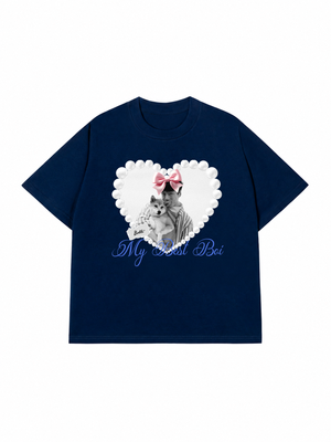Áo Thun Custom Pets Heart Pearl Shirt