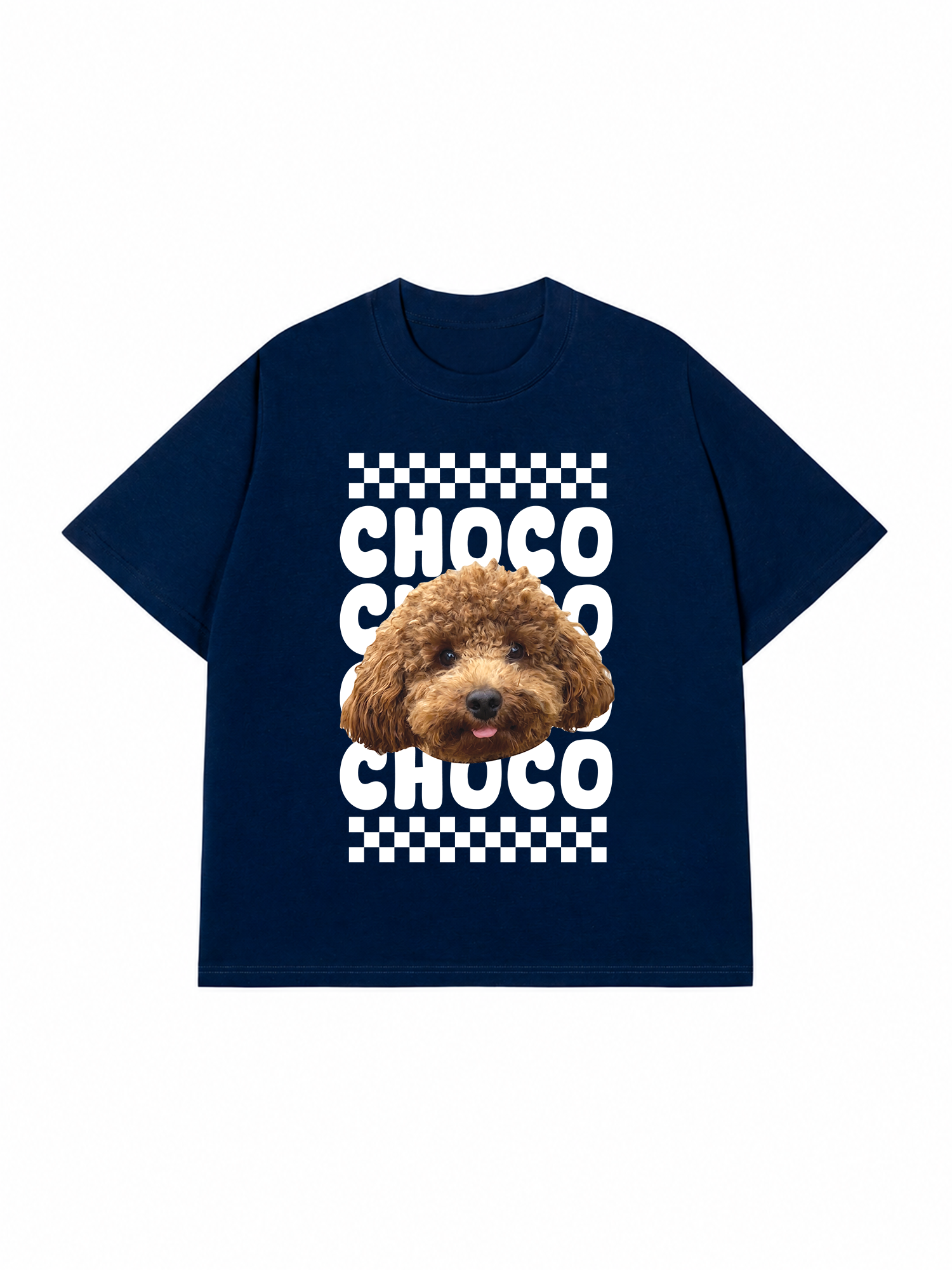 Áo Thun Custom Pet Groovy Checkered Pattern