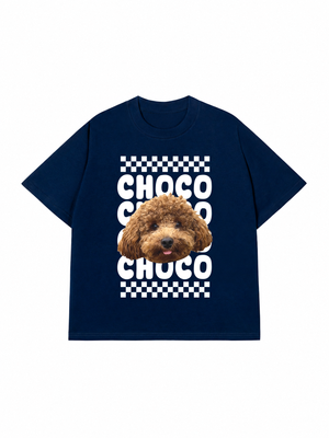 Áo Thun Custom Pet Groovy Checkered Pattern