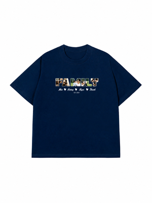 Áo Thun Custom family Name and Date
