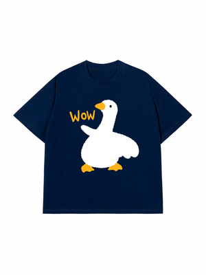 Áo Thun Custom Couple Wow Duck