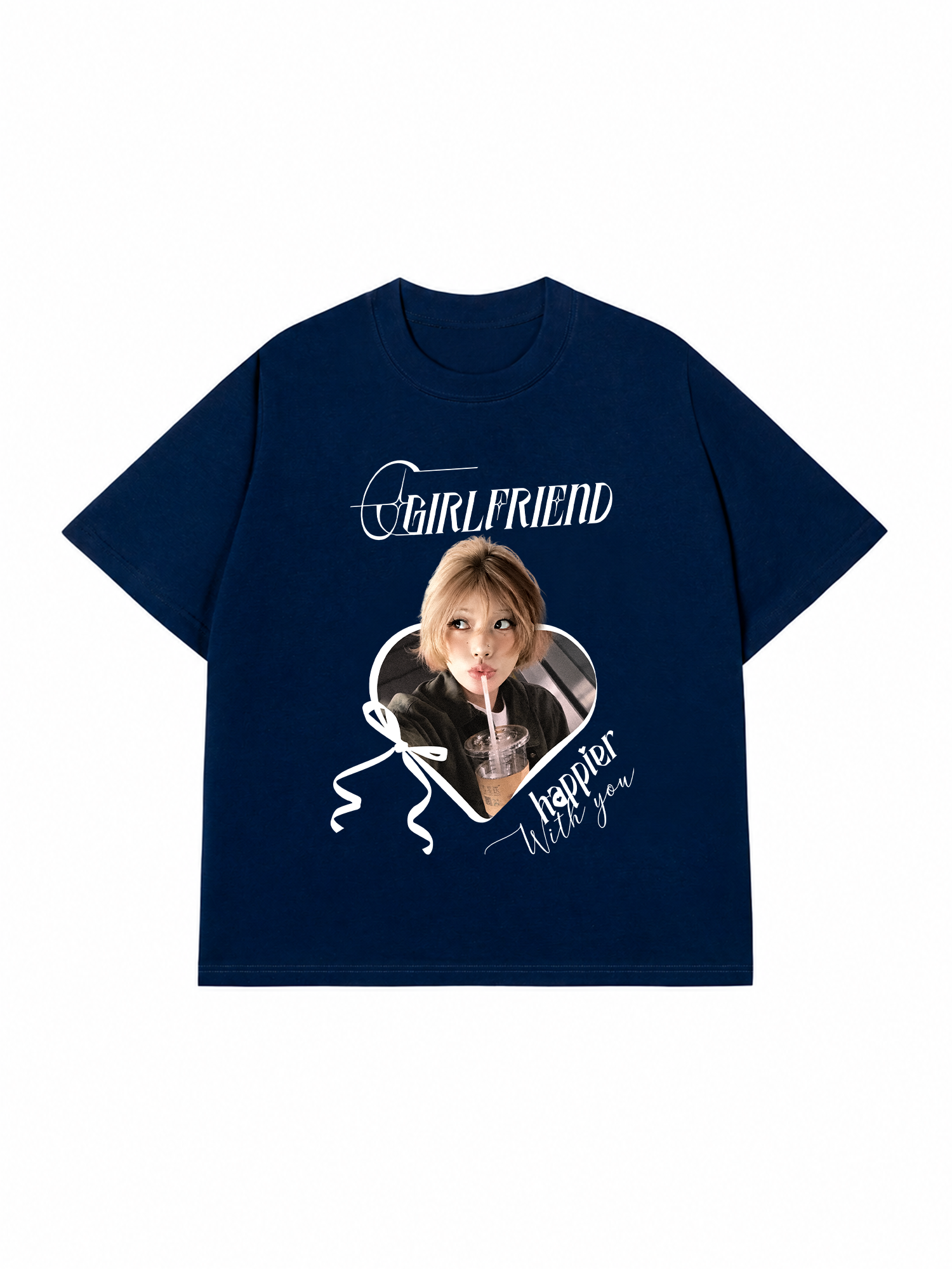Áo Thun Custom Happier with you