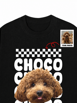 Áo Thun Custom Pet Groovy Checkered Pattern