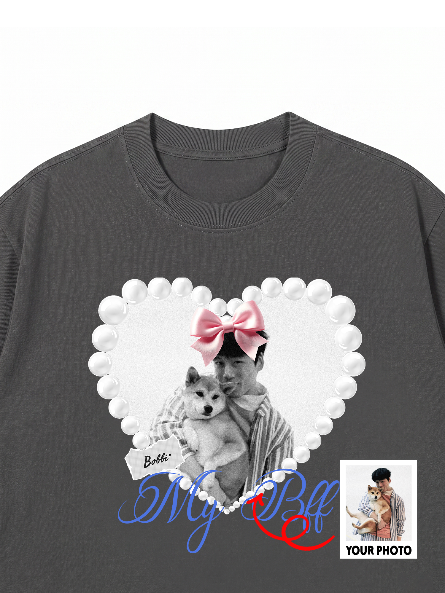 Áo Thun Custom Pets Heart Pearl Shirt