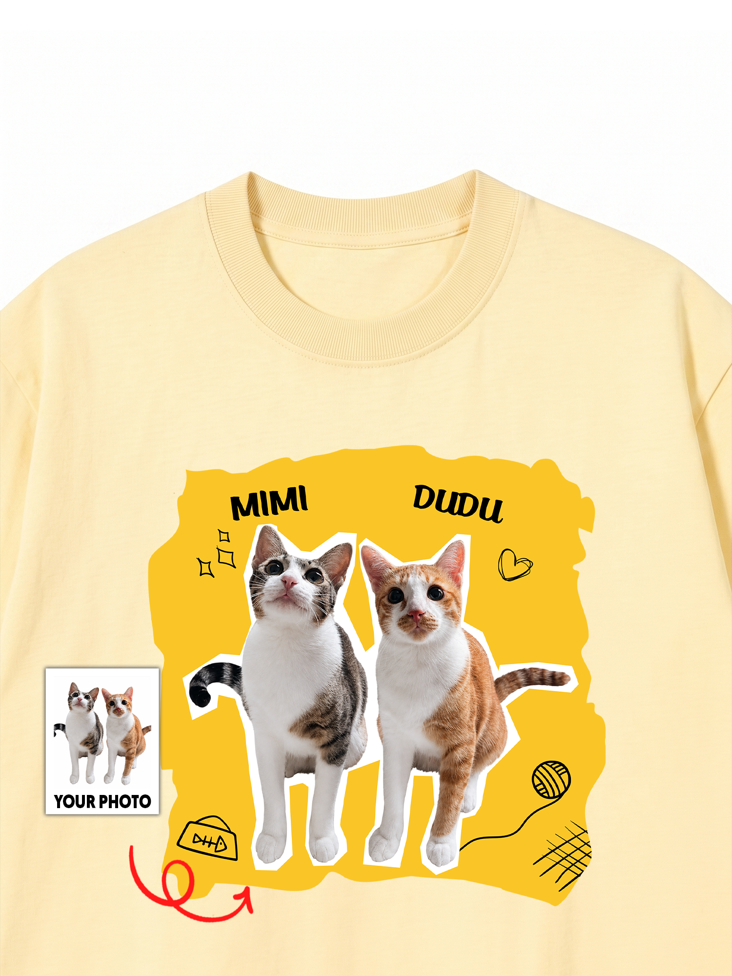 Áo Thun Custom Photo Pet Cat