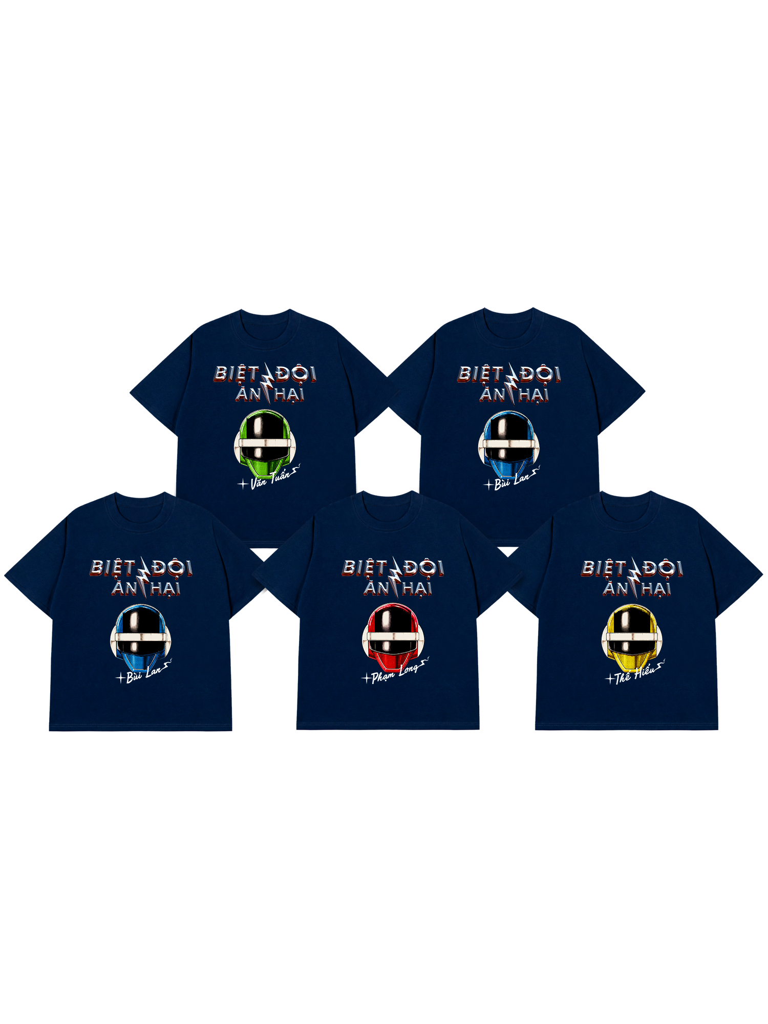 Áo Thun Custom Power Ranger Biệt Đội Ăn Hại