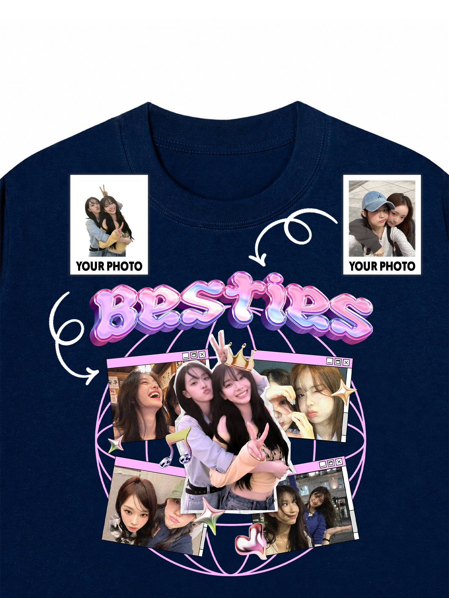 Áo Thun Custom Bestie Y2K