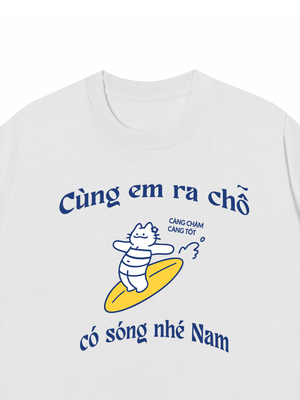 Áo Thun Custom Name Cùng Nhau Ra Chỗ Có Sóng