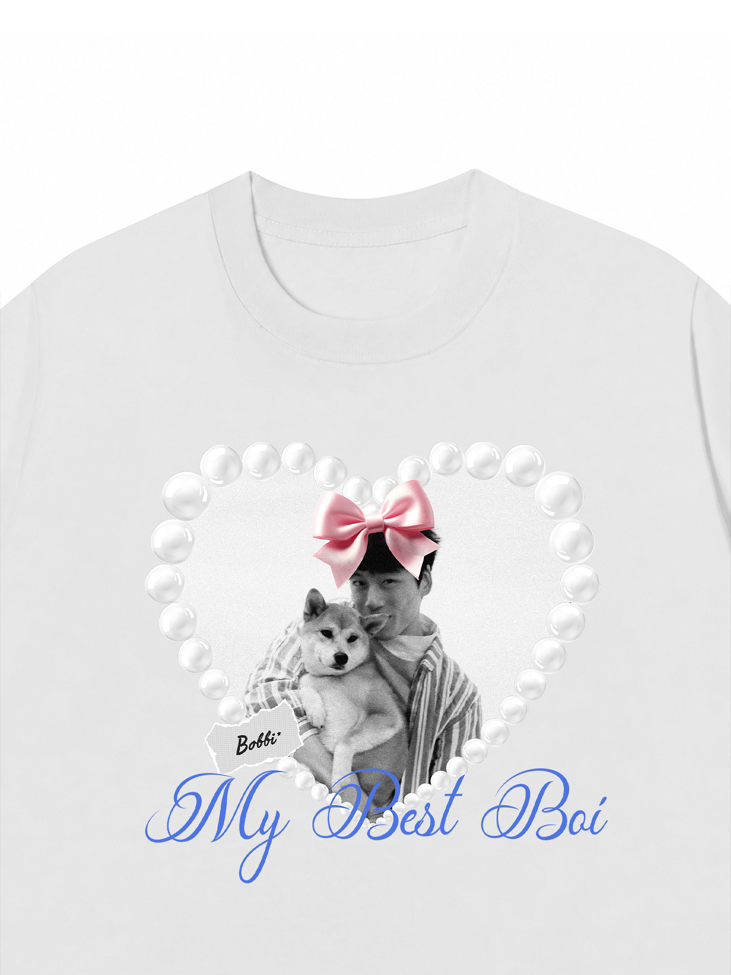 Áo Thun Custom Pets Heart Pearl Shirt