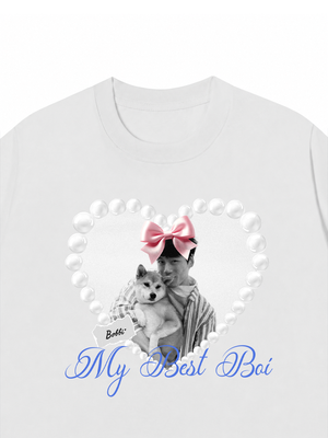 Áo Thun Custom Pets Heart Pearl Shirt