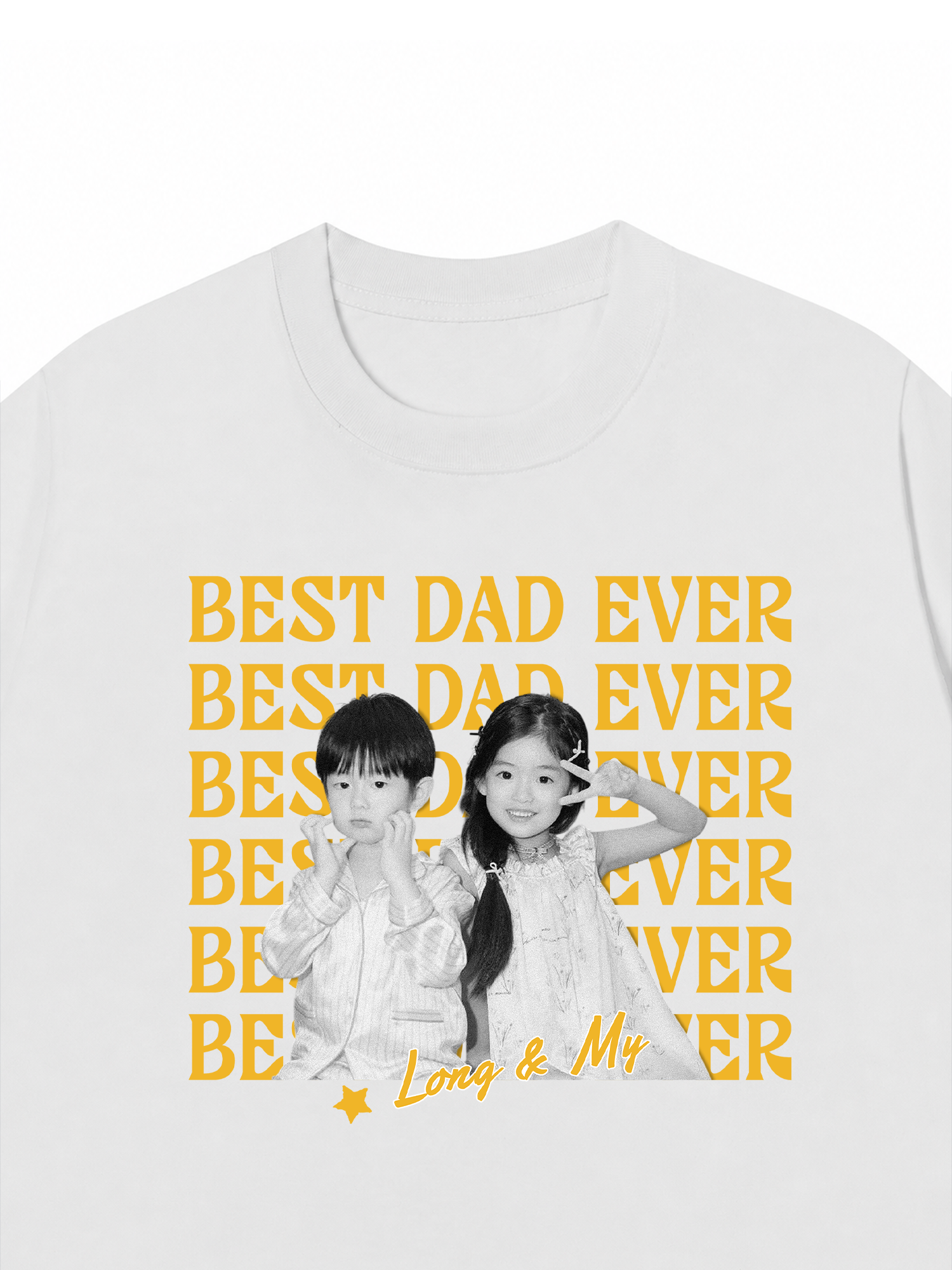 Áo Thun Custom Color Family Children Name Best Parent Ever