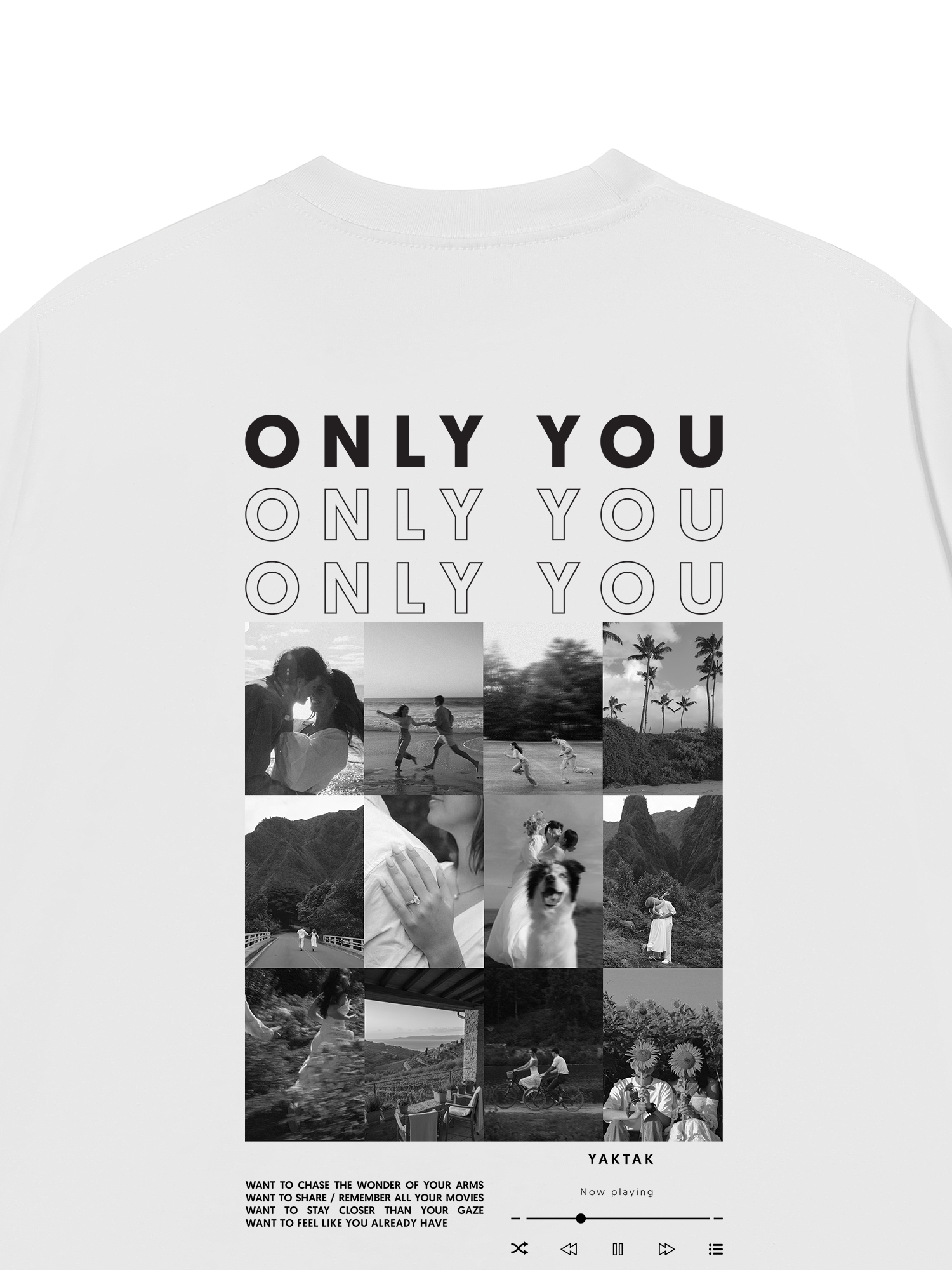 Áo Thun Only You Custom Couple Photo