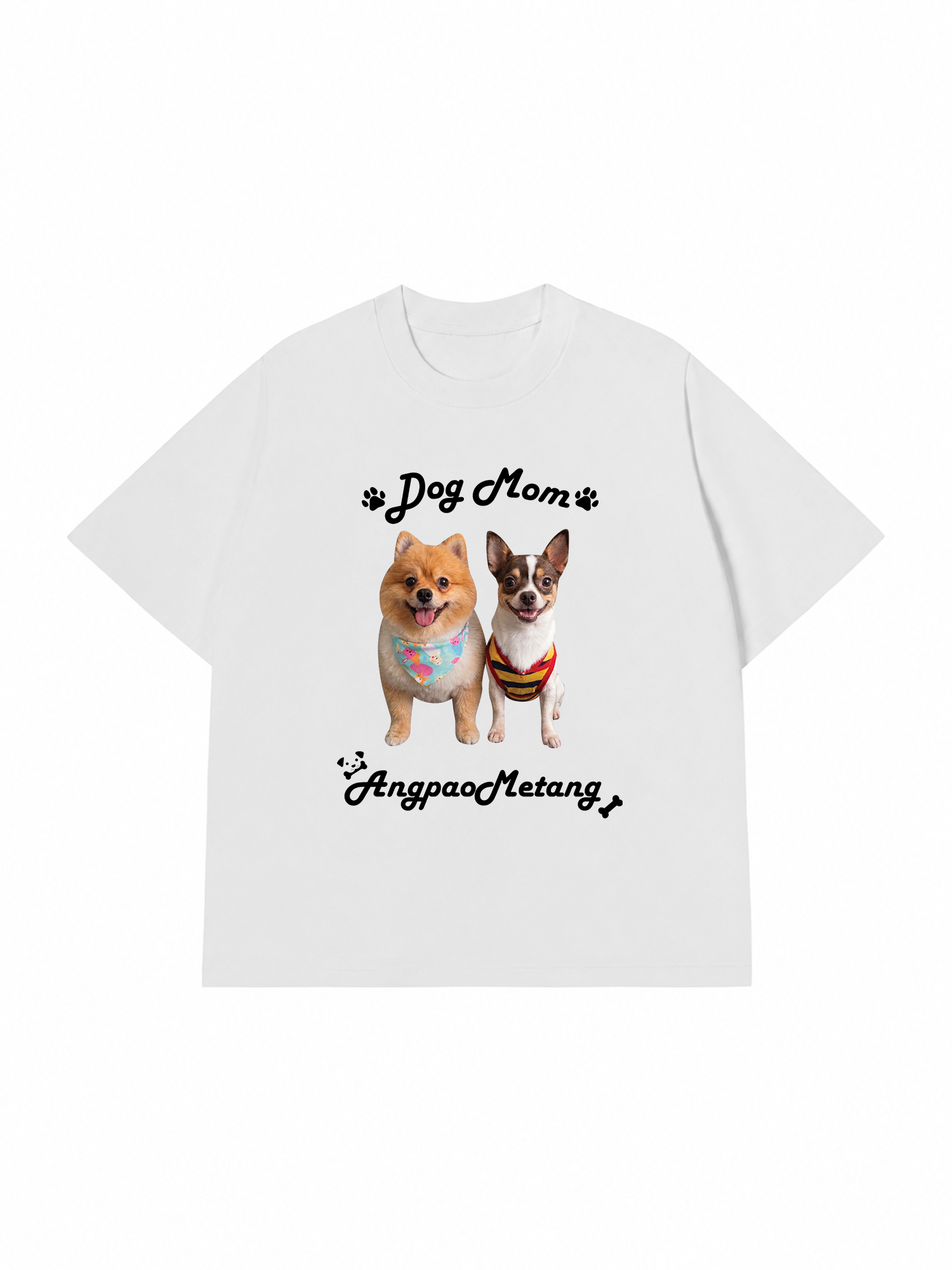 Áo Thun Custom Pet Smiling Dog Besties