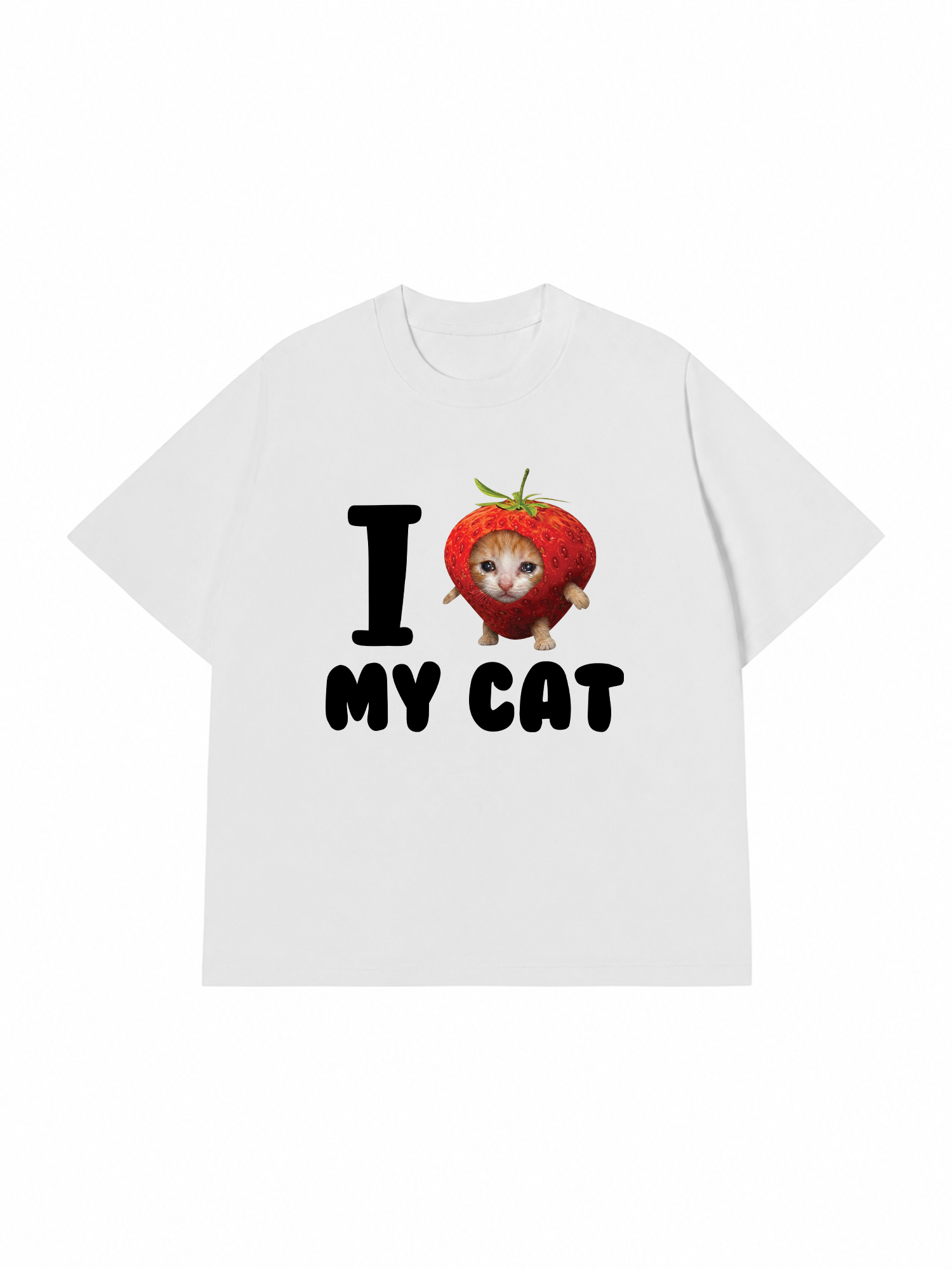 Áo Thun Custom Pet I Love My Cat