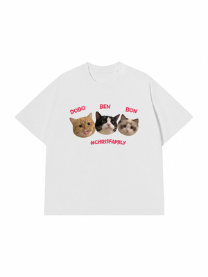 Áo Thun Custom Pet Chrisfamiy Cat